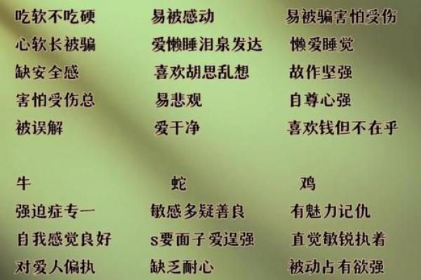 身分不明的人最可能对应哪个生肖的性格特征解析